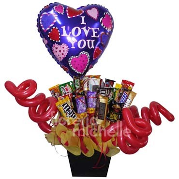 Dulce amor - Chocolates, dulces y globos :: Floreria Michelle - FlorNatural  | Tienda en línea ::